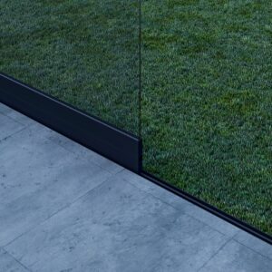 1-rail glazen schuifwand