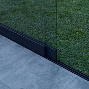 2-rail glazen schuifwand